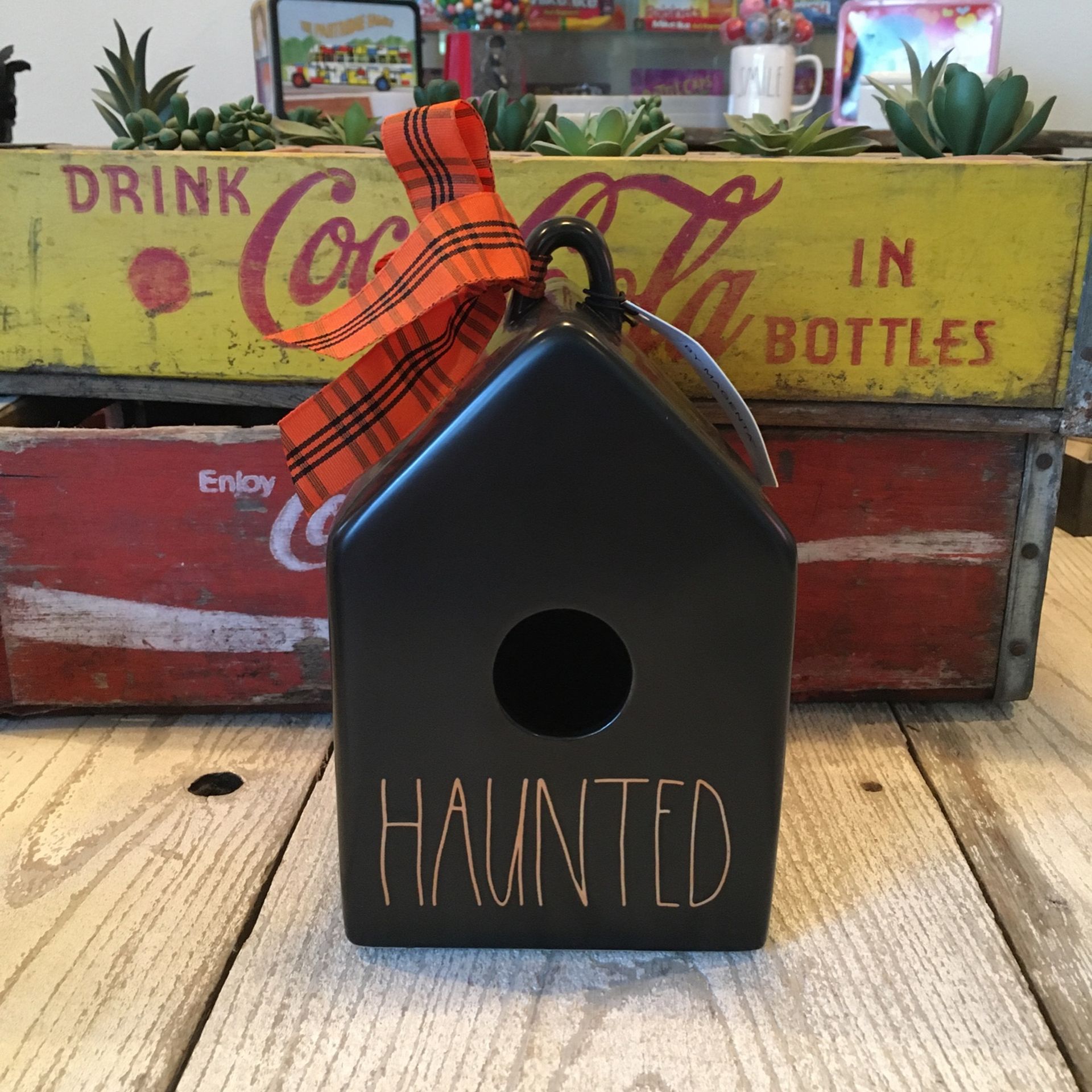 Rae Dunn Halloween HAUNTED Birdhouse