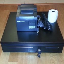 Square Register POS Bundle:  Star TSP100 Receipt Printer and Cash Drawer Combo
