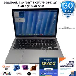 MacBook Pro "M1" 8 CPU/8 GPU 13", 8GB, 500GB "H91462"