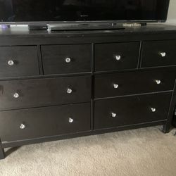 IKEA HEMNES 8-drawer dresser, black-brown