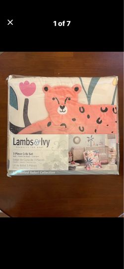 Brand New Lambs and Ivy 3 Piece Crib Bedding Set