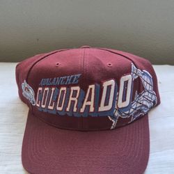 Vintage Sports Specialties Shadow Laser Colorado Avalanche NHL Snapback Hat 