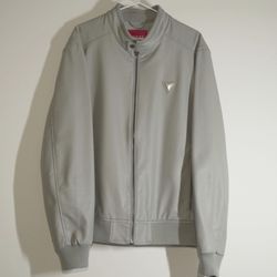 Grey Leather Jacket
