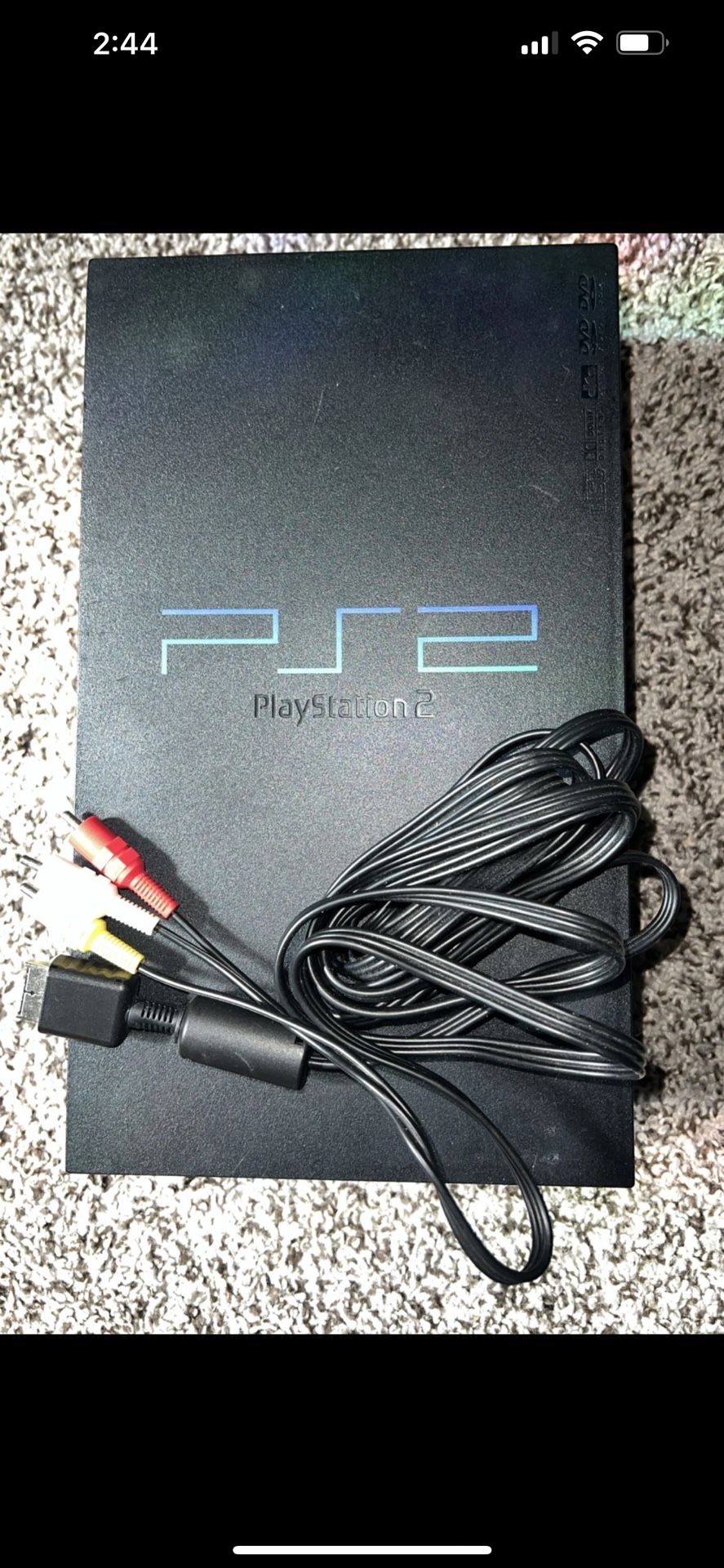 Sony PlayStation 2 Console For Parts / Not Working - Black (SCPH-30001 R)