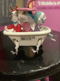 Nightmare Before Christmas Figures in Bathtub Toy