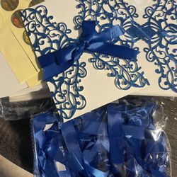 Royal blue invites