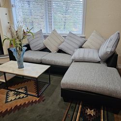 Pillows & Coffee Table - SECTIONAL IS SOLD