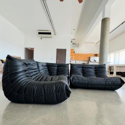 New Togo style Sofa Set - Black$2200