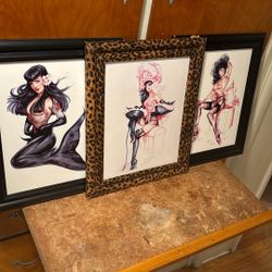 Betty Page Framed Pictures 