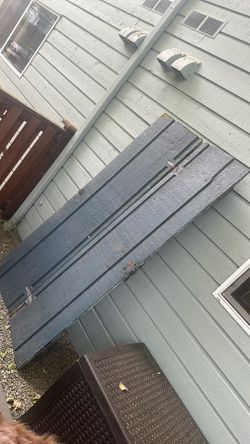 Vintage hinged barn door