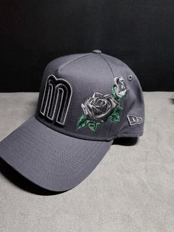New Era Mexico Baseball Cap with Rose Embroidery