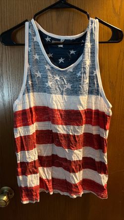 American Flag Print Tank Top