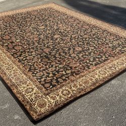 Large Persian Classic Kashan Area Rug 100%  Polypropylene Pile 