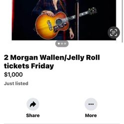 2 Morgan Wallen Tickets For Tn Sadly I Can’t Go 