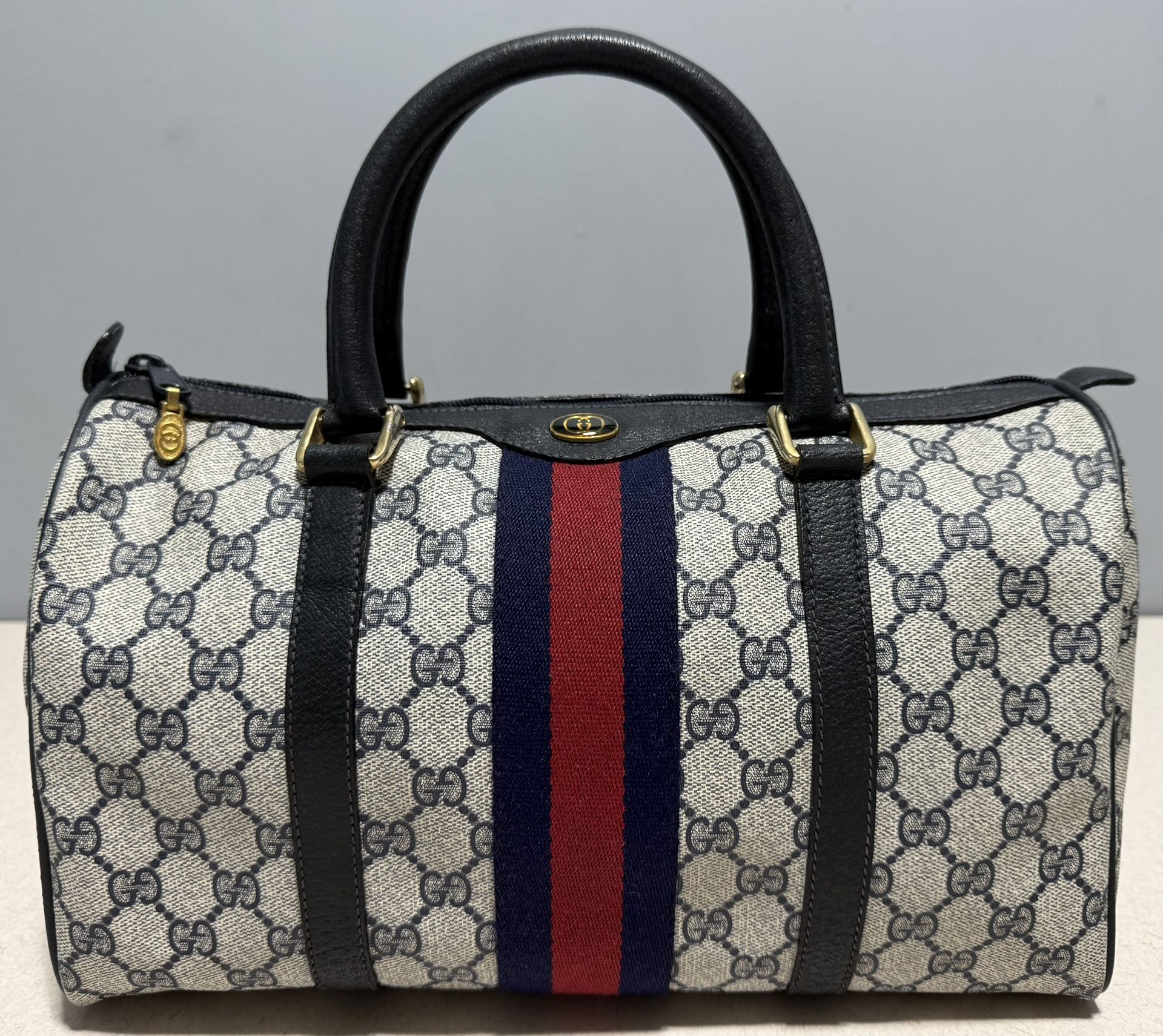 Gucci Vintage Sherry Line Boston Bag