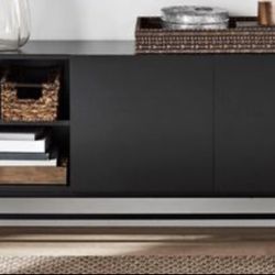 NEW Open Shelf Storage Console Table, TV Stand, (52” x 16” x  24”) L x W x H