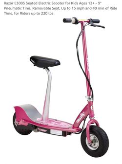 Razor Electric Scooter Pink With Seat 