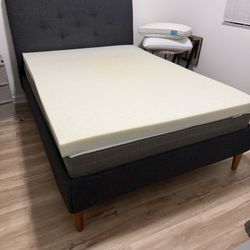 Full Memory Foam Bed, Top, And Frame 