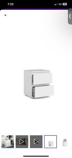 Dunfermline Nightstand Wayfair ALL WHITE