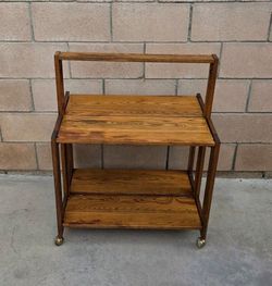 MCM Vintage Folding Serving  Table Pre-owned Good Condition,  Please Read The Description.