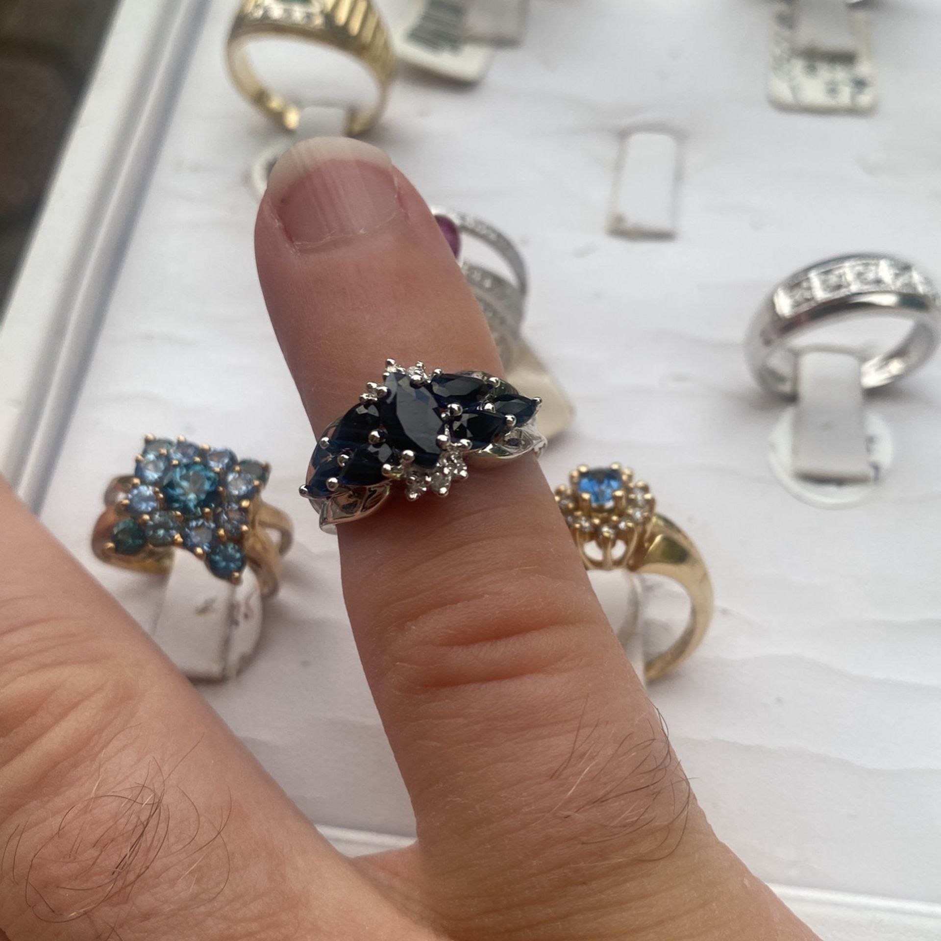 Sapphire Diamond Ring