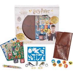 Innovative Designs Harry Potter Journal Set for Kids – Smash Leather Journal Kit with Stickers, Stam