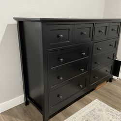 Black Dresser 8 Drawer