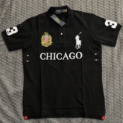 Black Ralph Lauren Chicago Polo Shirt