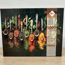 1000 Piece Puzzle - Colorful Spices & Herbs - Complete!