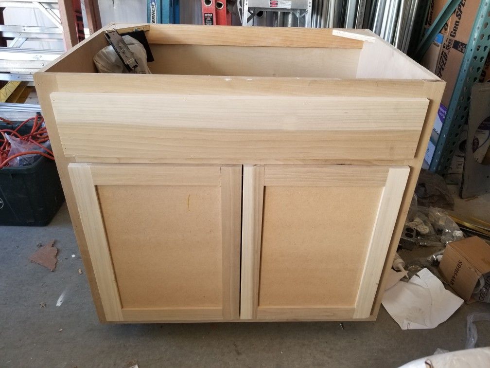 36" Sink Base Cabinet Wood
