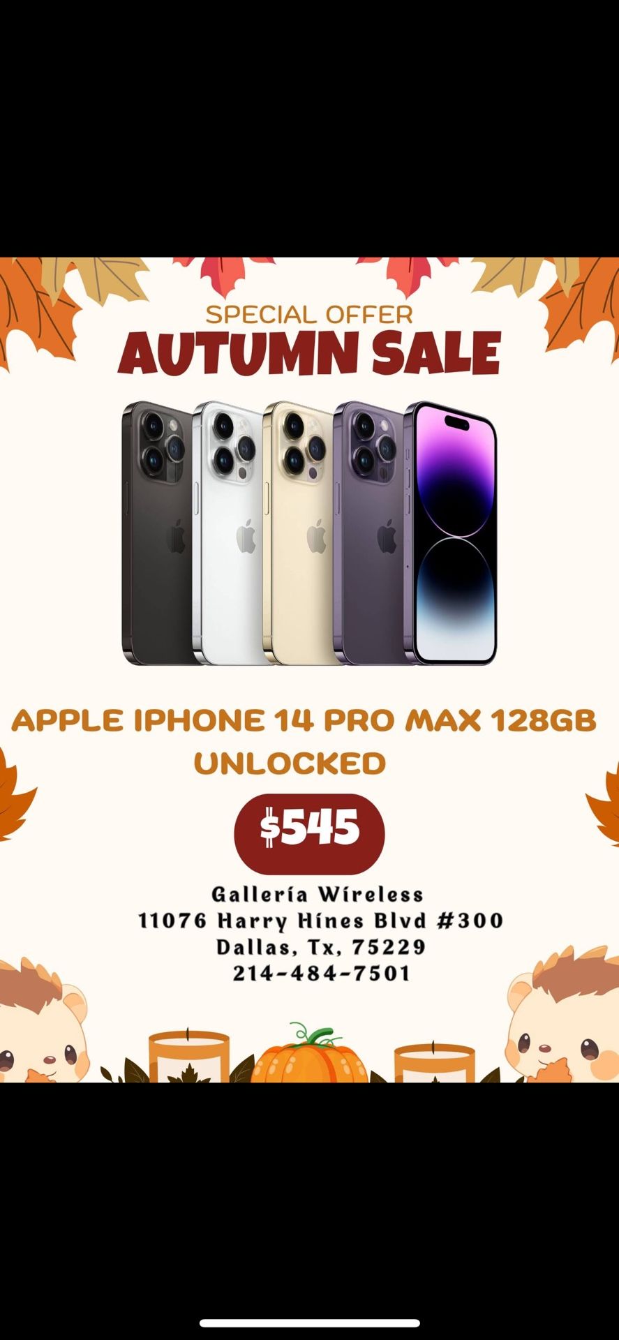 iPhone 14 Pro Max 128 Gb Unlocked