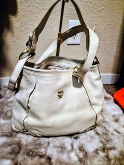 Authentic embossed MCM two way bag