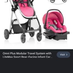 Evenflo Baby Girl Pink Stroller 