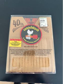 Woodstock peace and music unopened