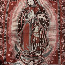 Our Lady of Guadalupe Virgin Mary Shawl Scarf Wrap Stole Light Blanket Rebozo Catholic Christian Accessory Blessed Mother