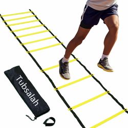 History Tubsalah 20ft Adjustable Agility Ladder With Carry Bag Training Equipment For Footwork Drills