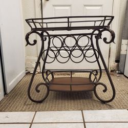 Wine Rack End Table