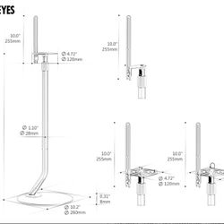 FITUEYES Universal Speaker Stands (new In Box )