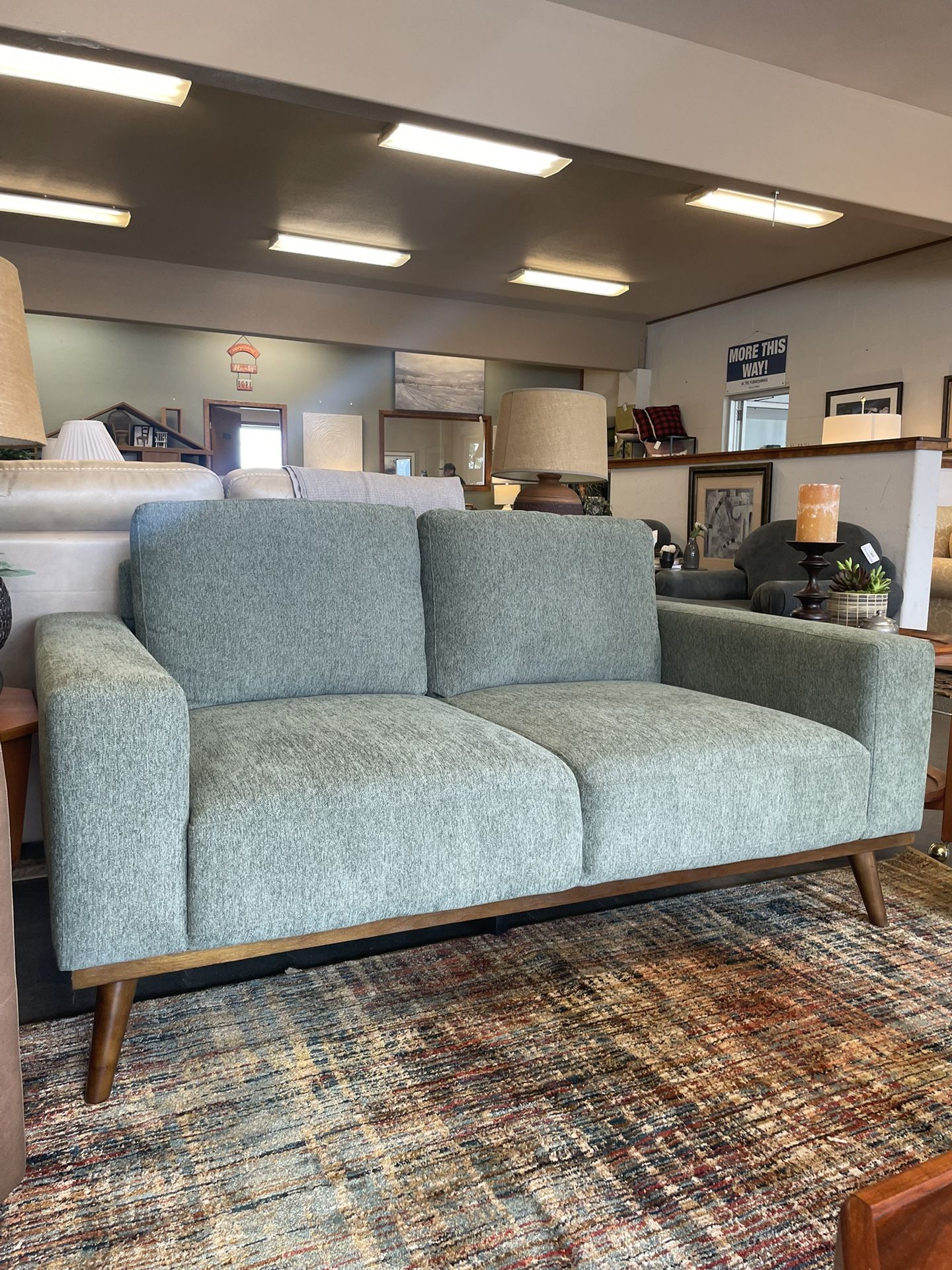 Brand New Neutral Green Loveseat