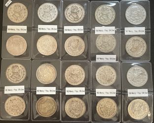 MEXICAN SILVER 1 PESO COIN, LOT #11, 20 COINS