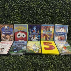 🎥 Kids & Family DVD Lot x10 – Ratatouille, Enchanted, Gremlins, VeggieTales...