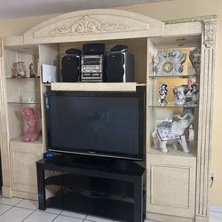 Panasonic TV 55” And Stand Table
