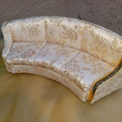 Vintage Ideal Dollhouse Couch  