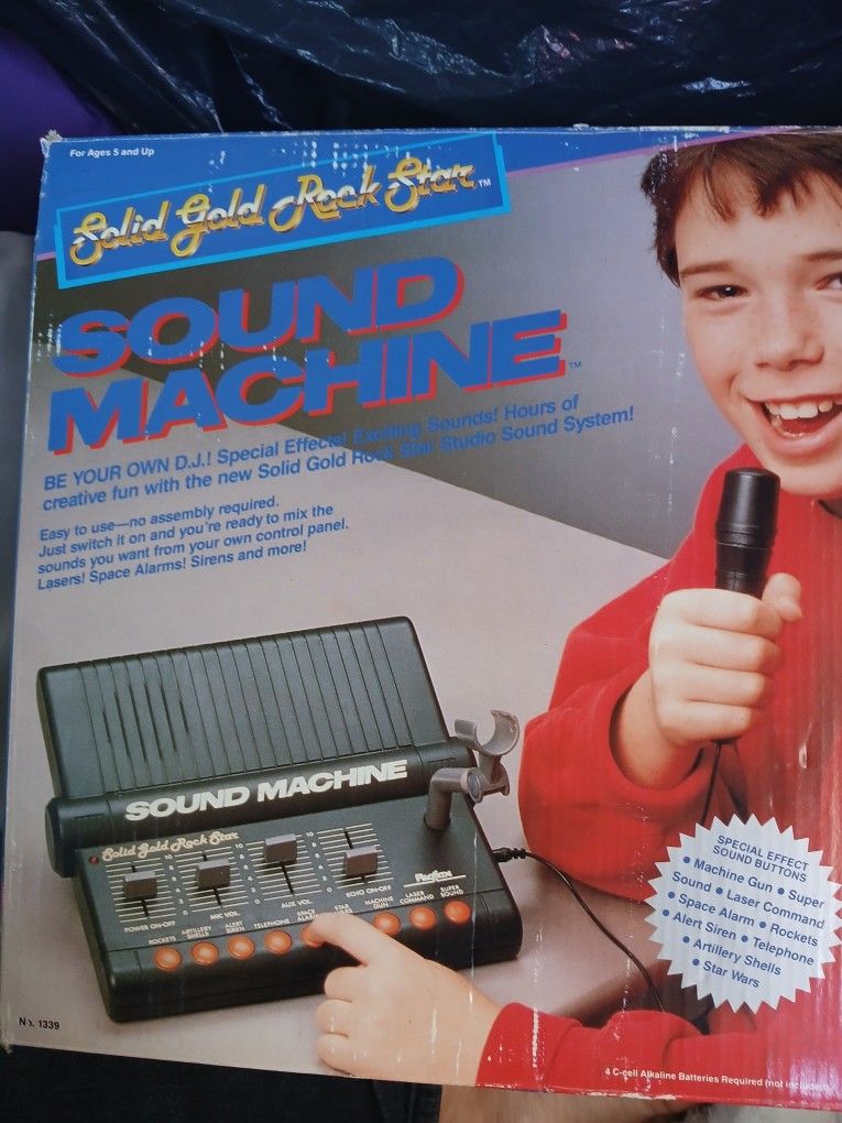 Playtime Solid Gold Rock Star Sound Machine, Rare
