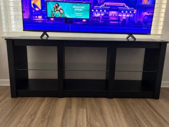 Black tv stand