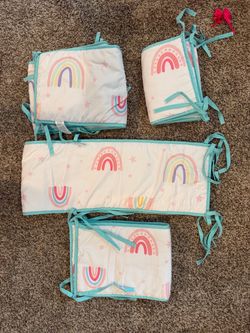 4pcs  baby crib Soft Wall Padding Panels