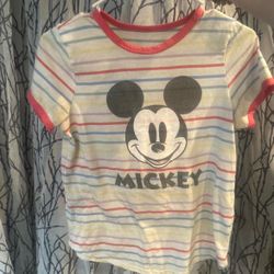 mickey mouse shirt (it doesn’t say what size but i’m assuming it’s a small/medium)