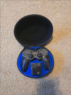 vintage Pelican "Black Magic" Wireless Controller for the PlayStation 2 (PS2),