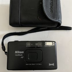 [MINT w/Strap& Case] Nikon LiteTouch Panorama Point & Shoot 35mm Film Camera