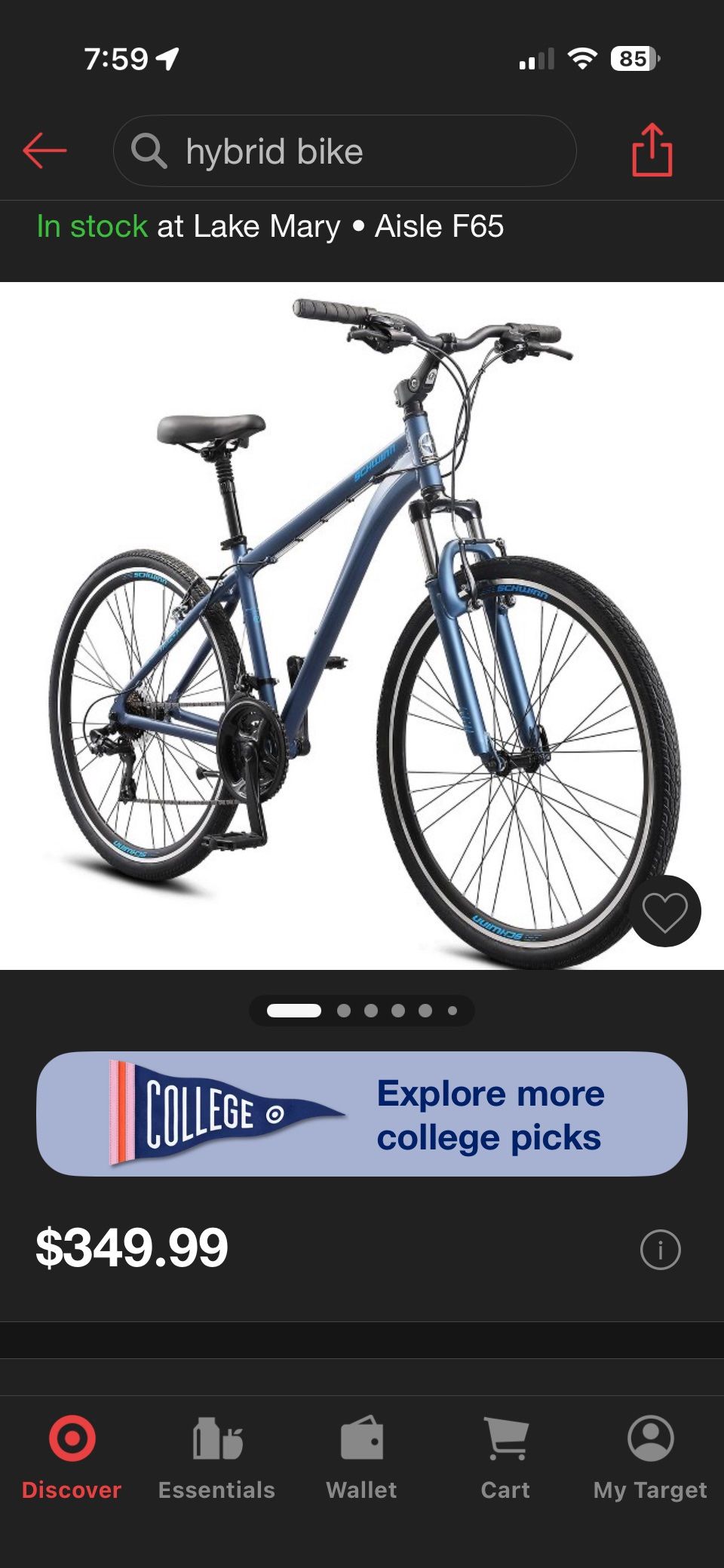 Bike - Men's Trailway 700c/28" Hybrid Bike - Blue